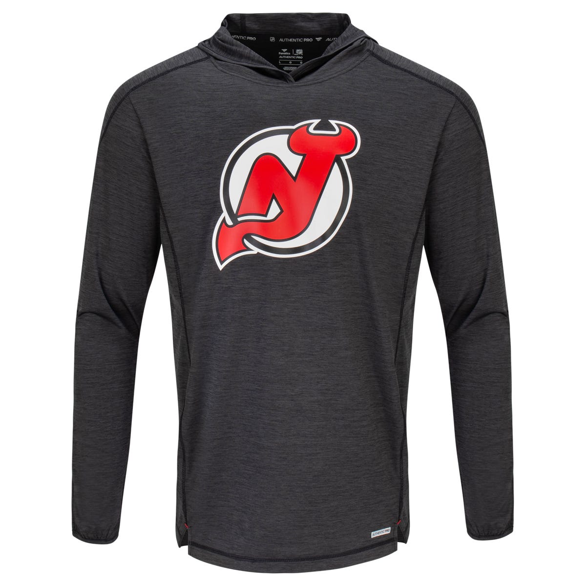 Fanatics New Jersey Devils Authentic Pro Pullover Adult Hoodie in Black/Red Size Medium