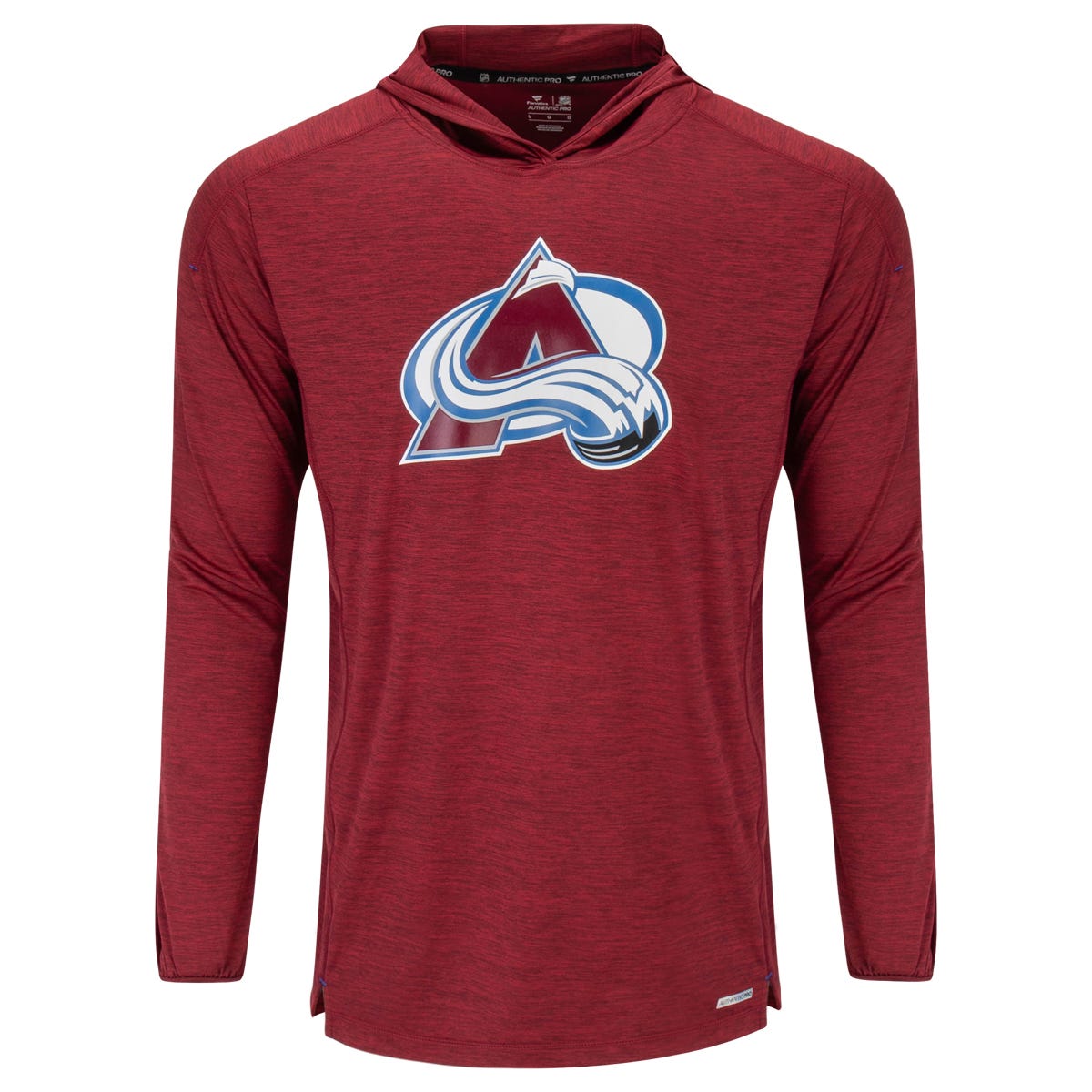 Fanatics Colorado Avalanche Authentic Pro Pullover Adult Hoodie in Garnet/Blue Size X-Large