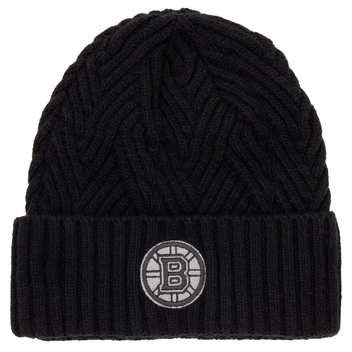 Fanatics Boston Bruins Authentic Pro Road Cuff Beanie in Black