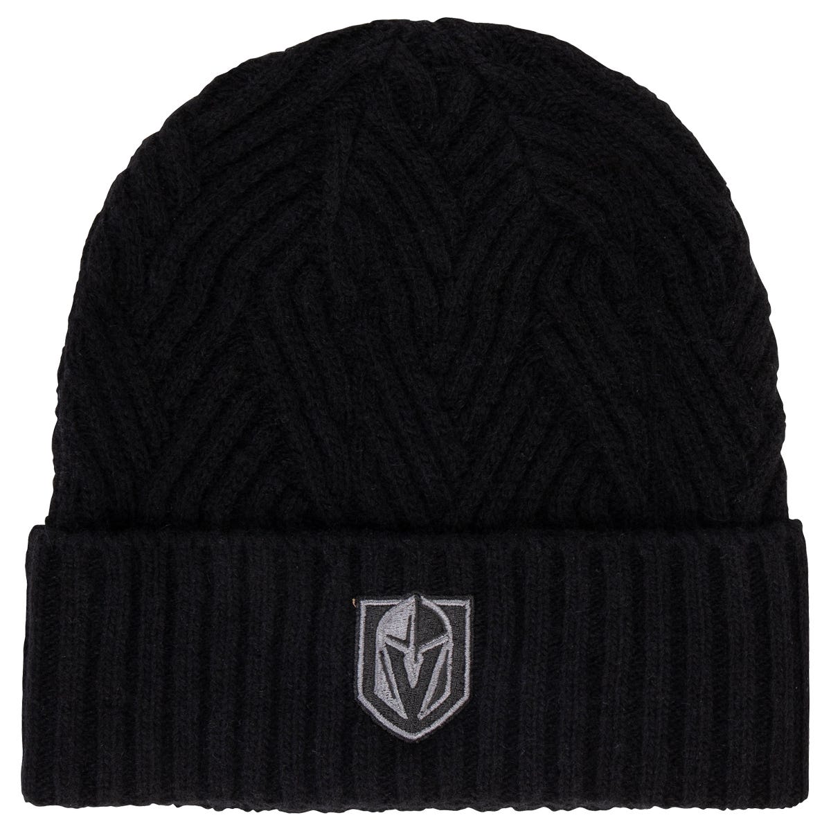 Fanatics Vegas Golden Knights Authentic Pro Road Cuff Beanie in Black