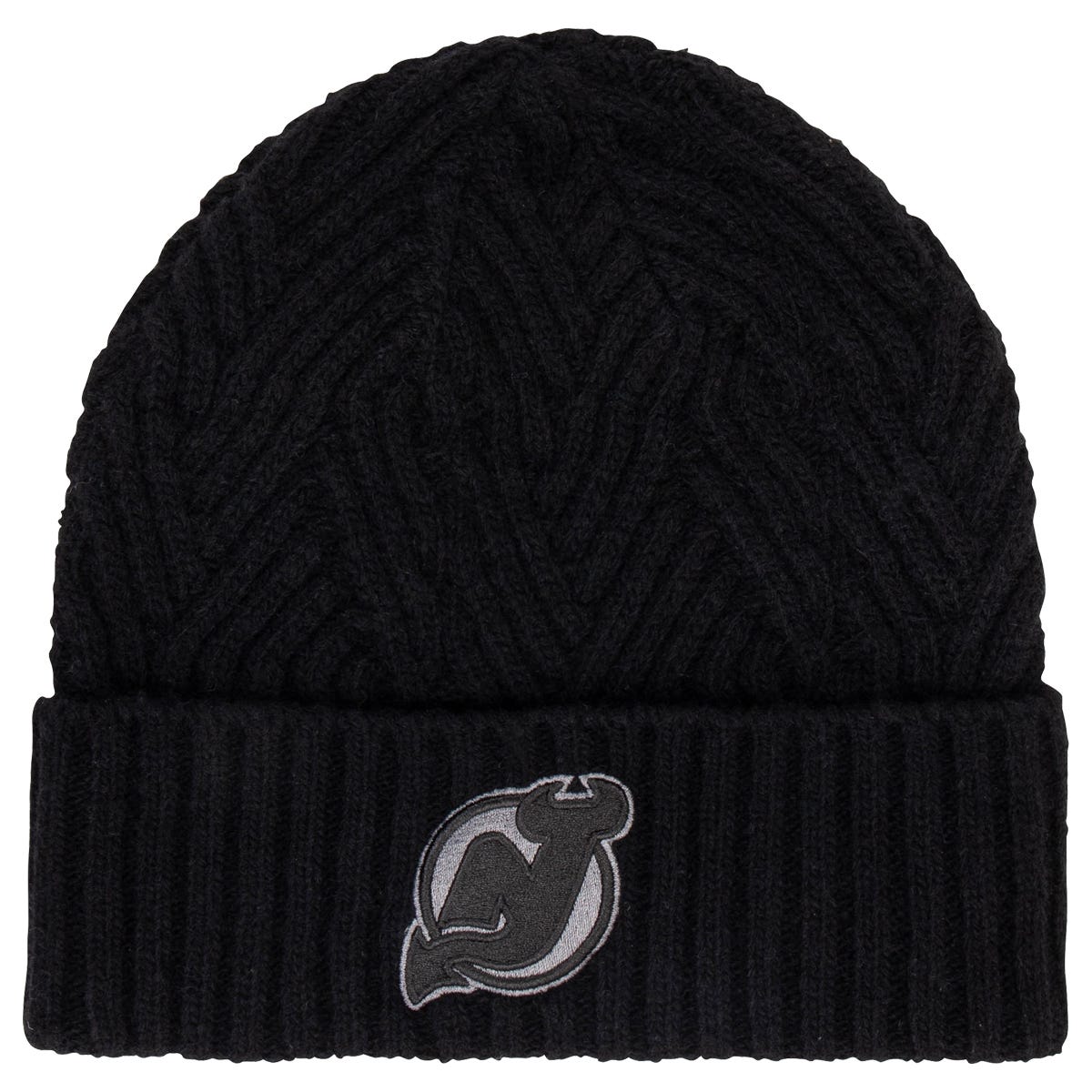 Fanatics New Jersey Devils Authentic Pro Road Cuff Beanie in Black