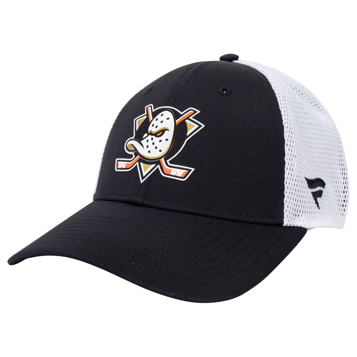 Fanatics Anaheim Ducks Authentic Pro Rink Mesh Snapback Hat in Black