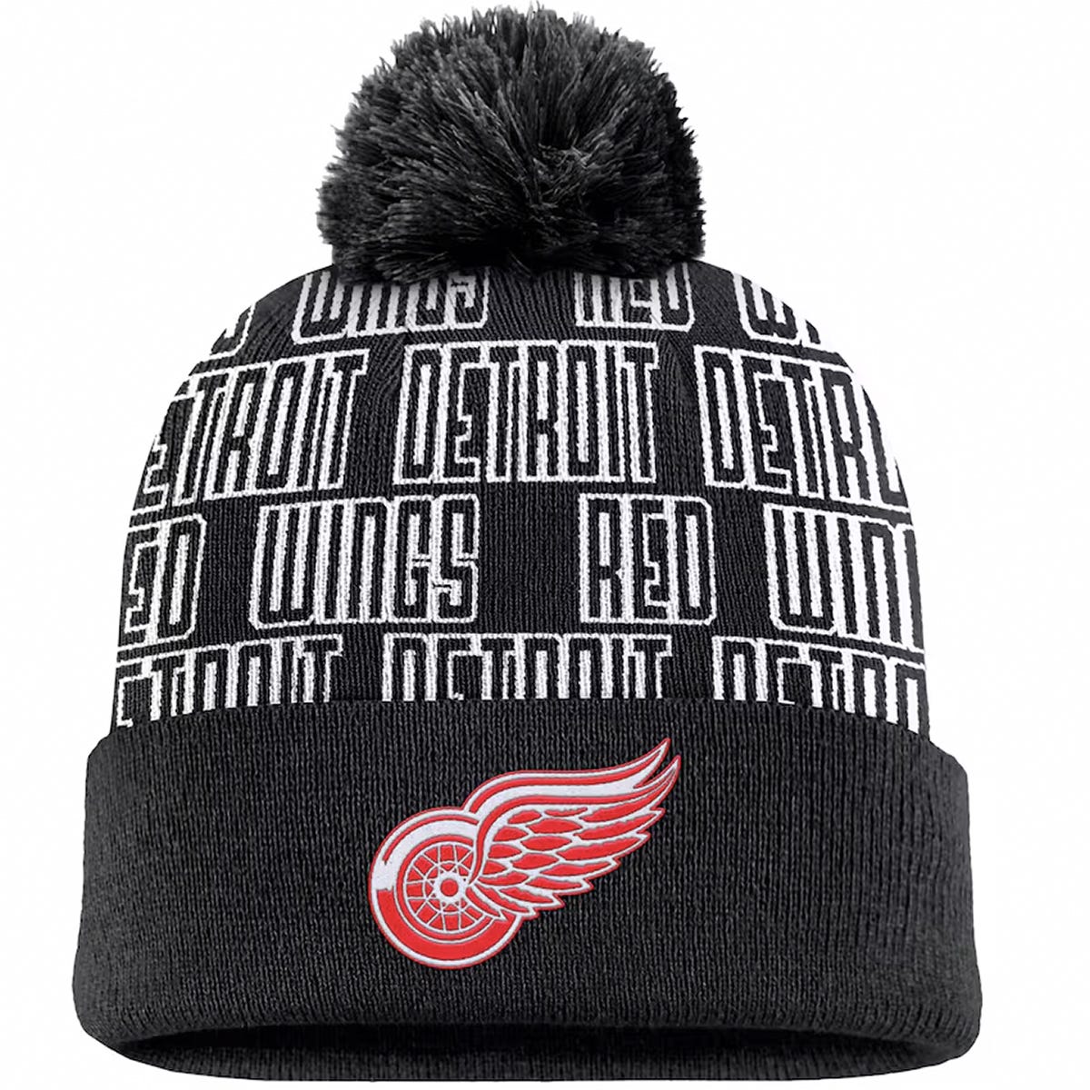 Fanatics Detroit Red Wings Empty Net Beanie in Black