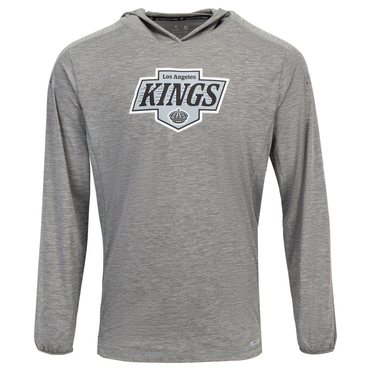 Fanatics Los Angeles Kings Authentic Pro Pullover Adult Hoodie in Grey/Black Size Medium