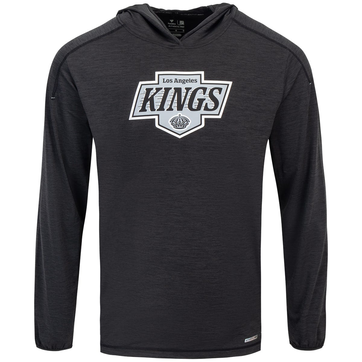 Fanatics Los Angeles Kings Authentic Pro Pullover Adult Hoodie in Black/Grey Size Medium