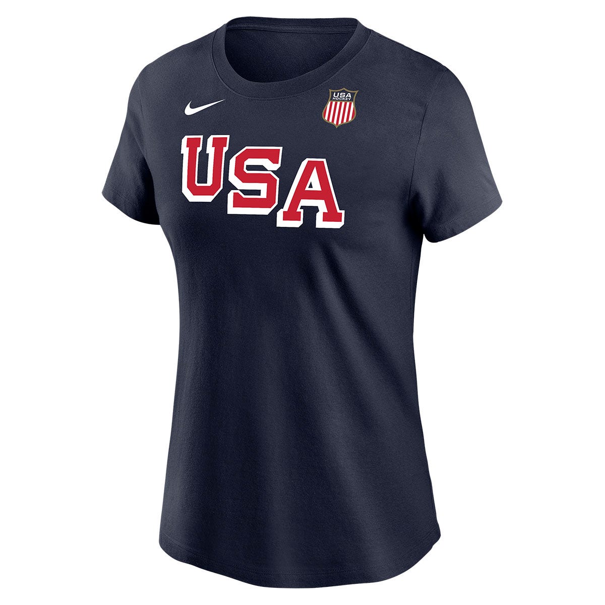 Nike USA Hockey Womens Core T-Shirt | 100% cotton in Navy Size Large