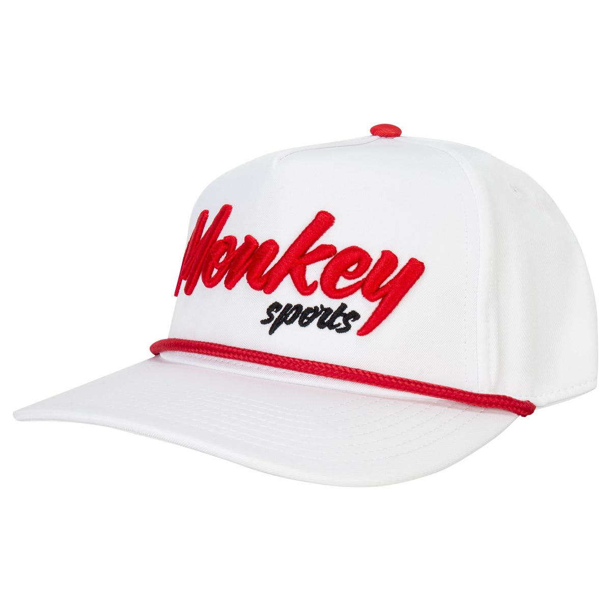 Warrior MonkeySports Script Rope Snapback Hat in White Size OSFM