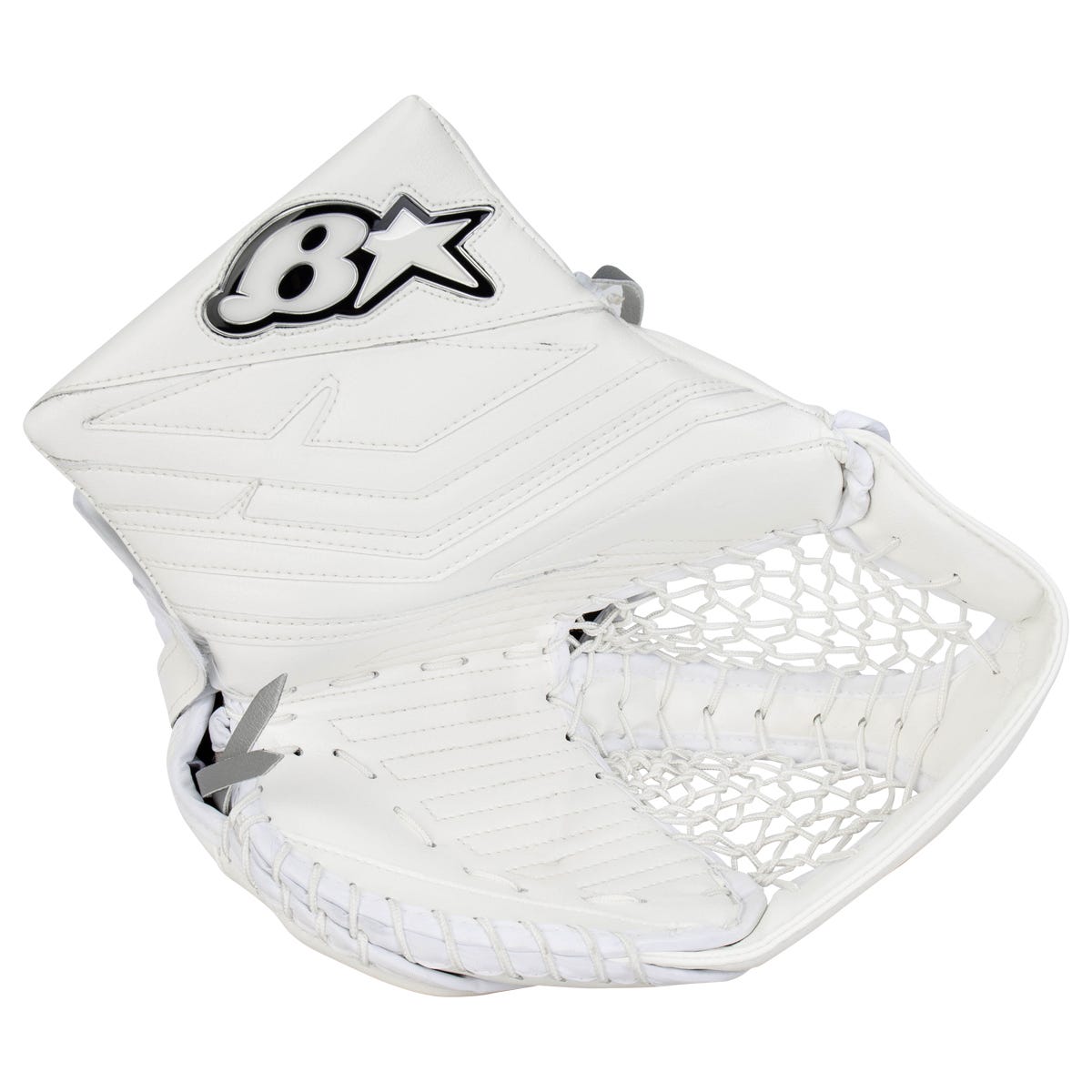 Brians Brians Eclipse Iconik Senior Goalie Glove in White/White