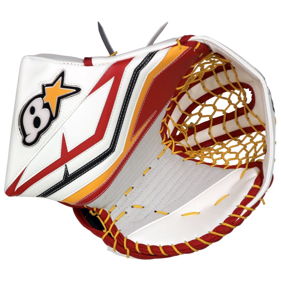 Brians Brians Iconik Senior Custom Goalie Glove in White/White