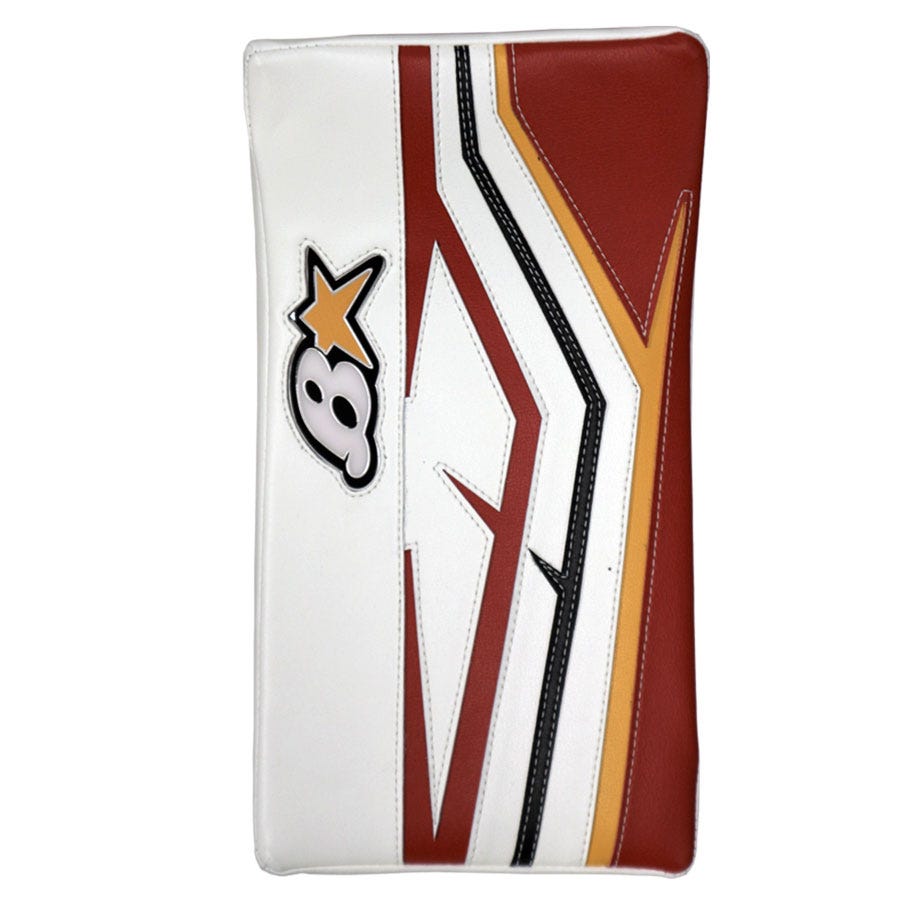 Brians Brians Iconik Senior Custom Goalie Blocker in White/White