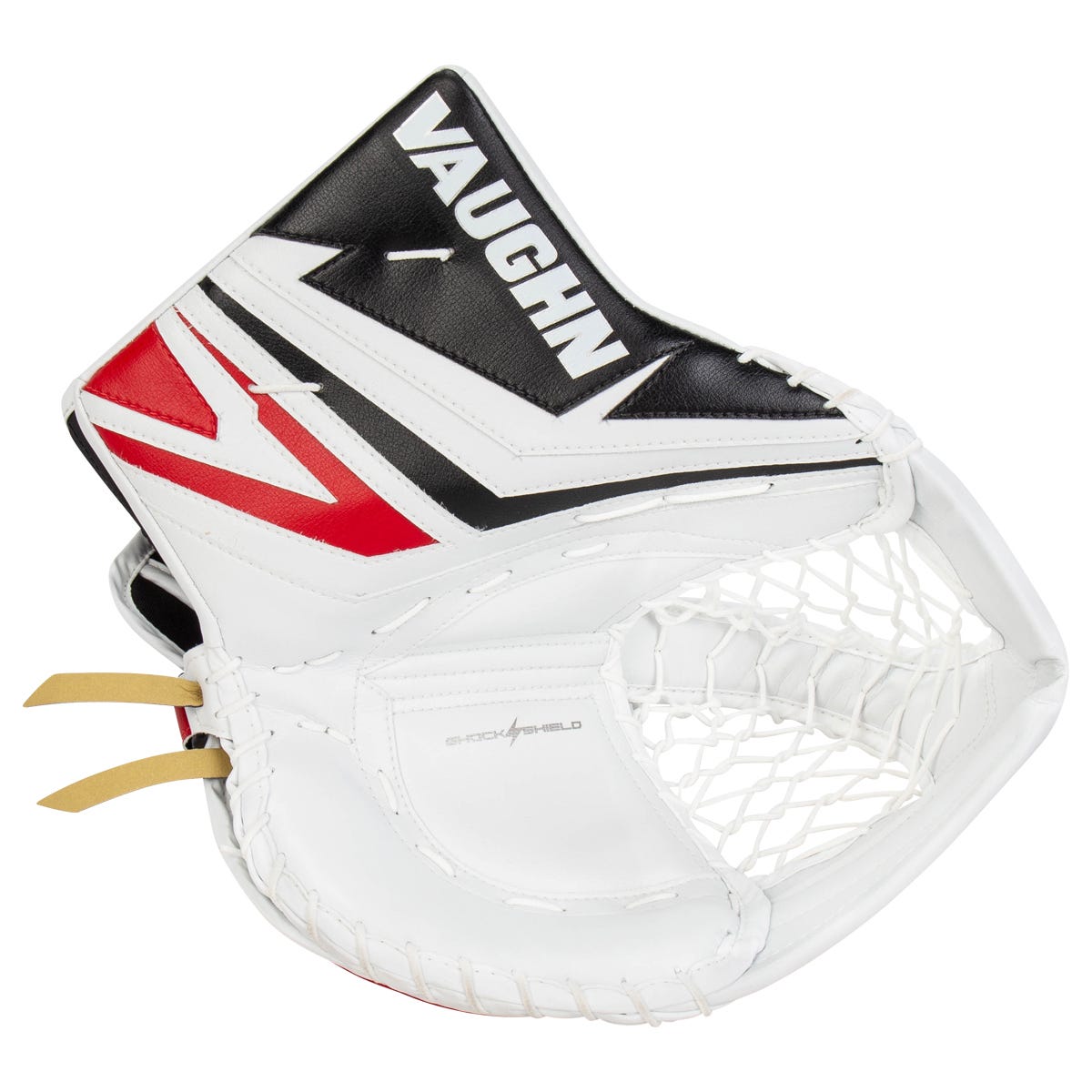 Vaughn SLR4 Pro Carbon Senior Custom Goalie Glove in White/White