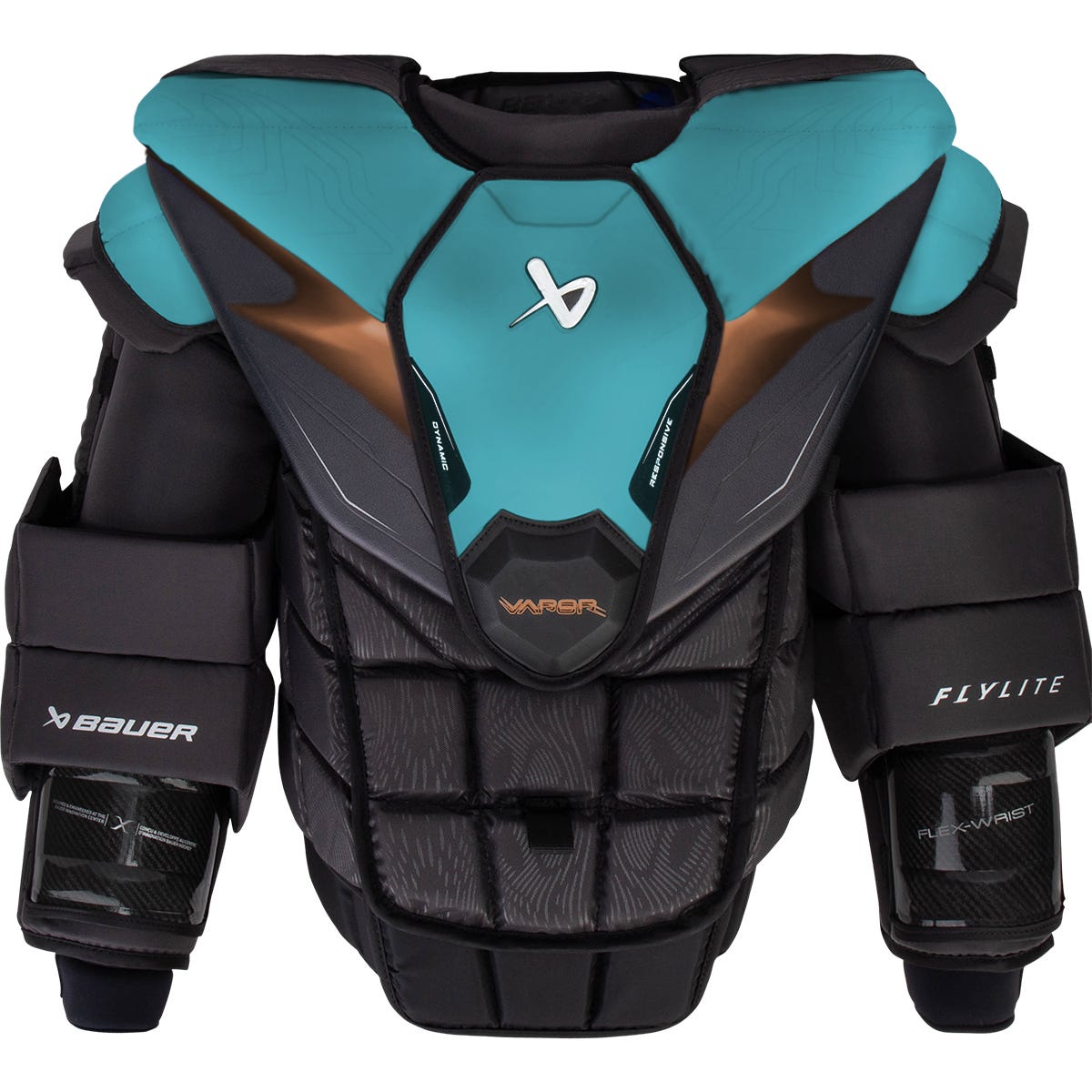 Bauer Vapor FlyLite Senior Custom Goalie Chest & Arm Protector in Black Size Large