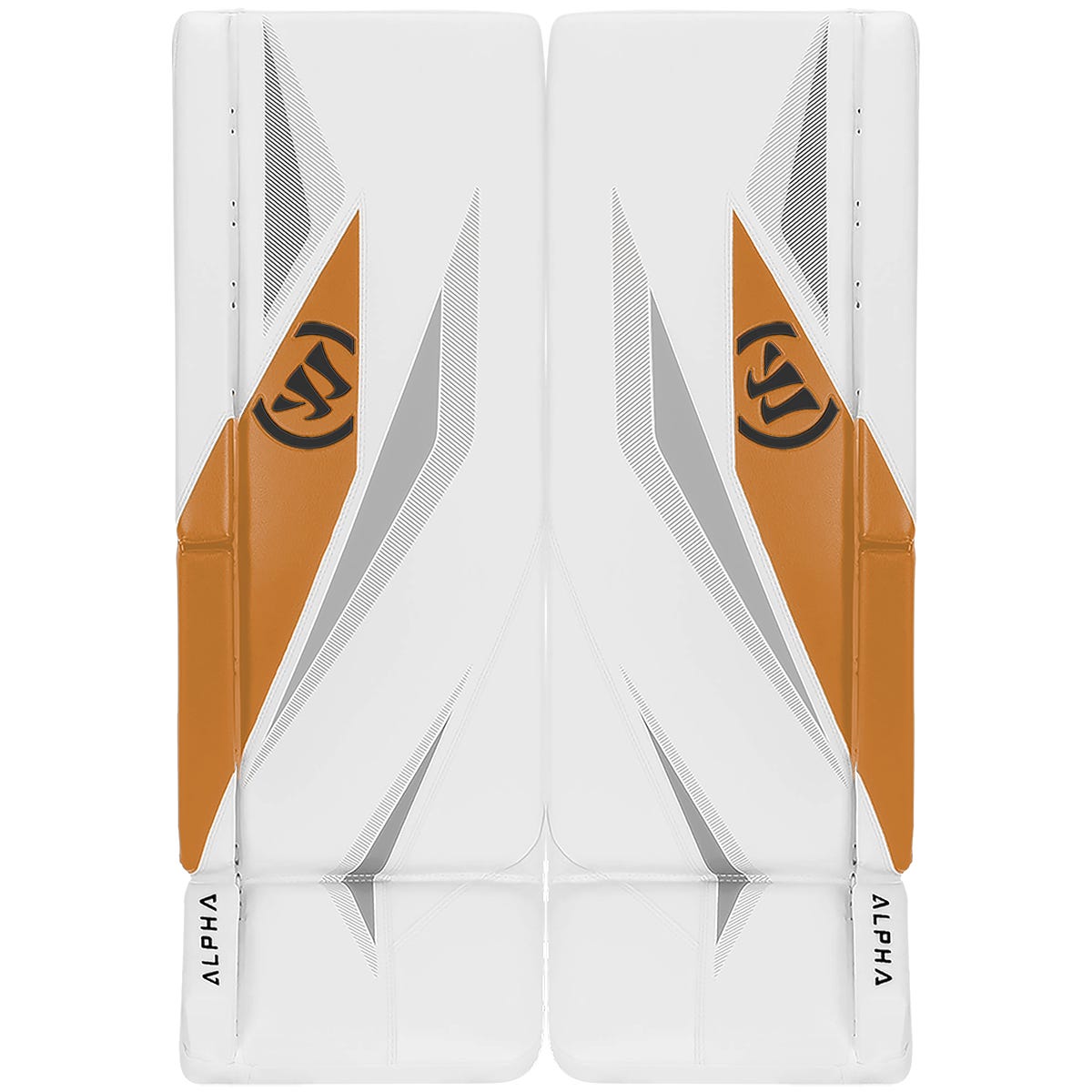 Warrior Alpha Surge LE Senior Custom Goalie Leg Pads in White/White Size 34+1.5in
