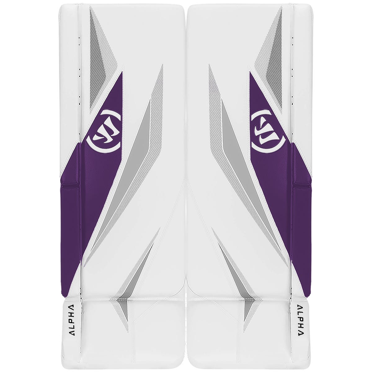 Warrior Alpha Surge LE Intermediate Custom Goalie Leg Pads in White/White Size 31+1.5in
