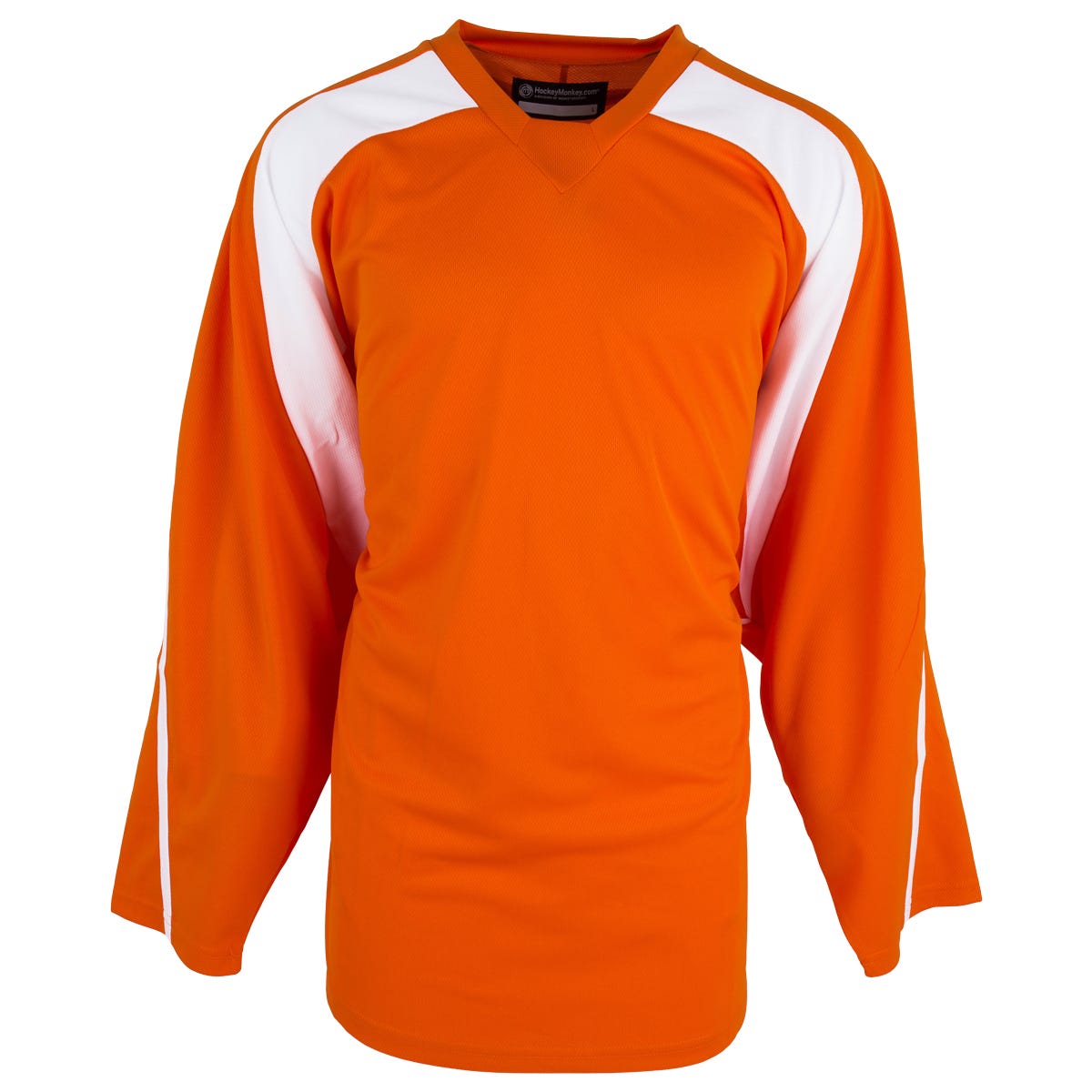 Monkeysports Premium Senior Practice Hockey Jersey in Orange/White Size XX-Large