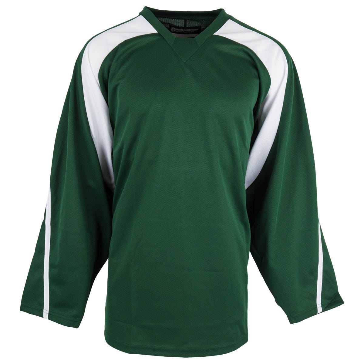 Monkeysports Premium Senior Practice Hockey Jersey in Forest Green/White Size Small