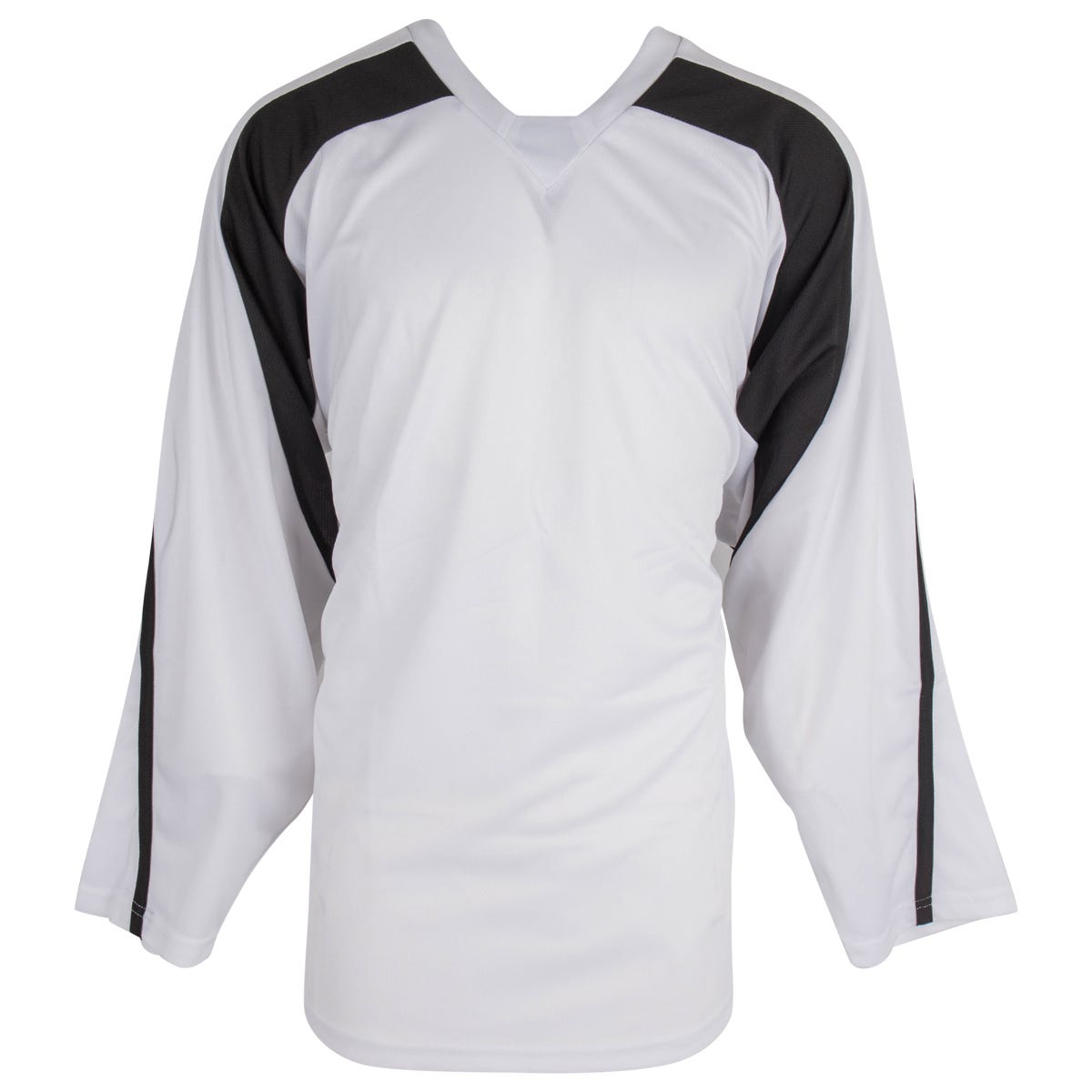 Monkeysports Premium Senior Practice Hockey Jersey in White/Black Size X-Large