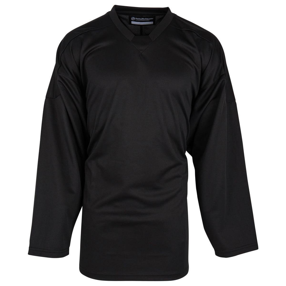 Monkeysports Solid Color Senior Practice Hockey Jersey in Black Size XX-Large