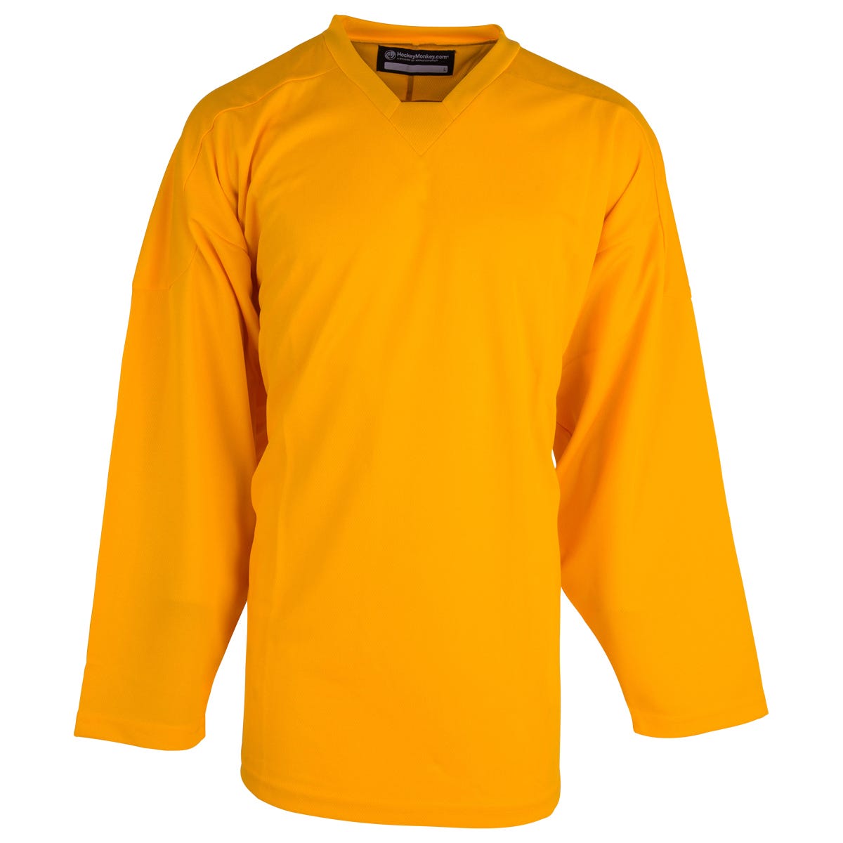 Monkeysports Solid Color Youth Practice Hockey Jersey in Gold Size Large/X-Large