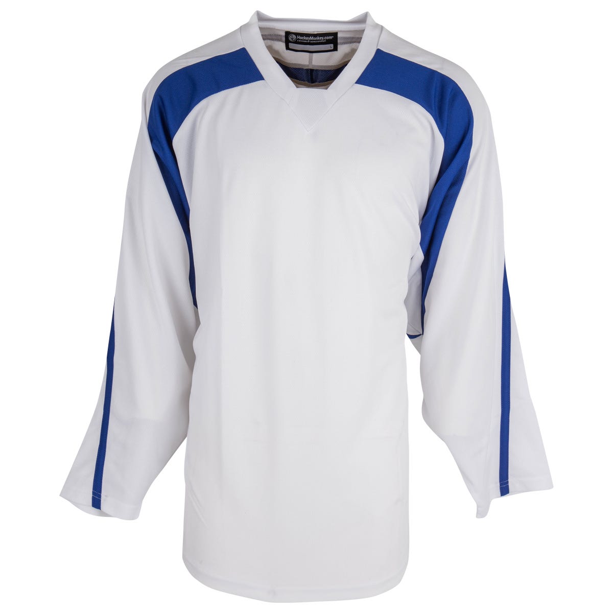 Monkeysports Premium Youth Practice Hockey Jersey in Royal White Size Large/X-Large