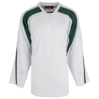 Monkeysports Premium Senior Practice Hockey Jersey in White/Forest Green Size X-Large