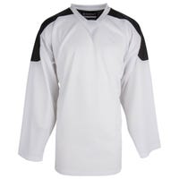 Monkeysports Two Tone Senior Practice Hockey Jersey in White/Black Size XX-Large