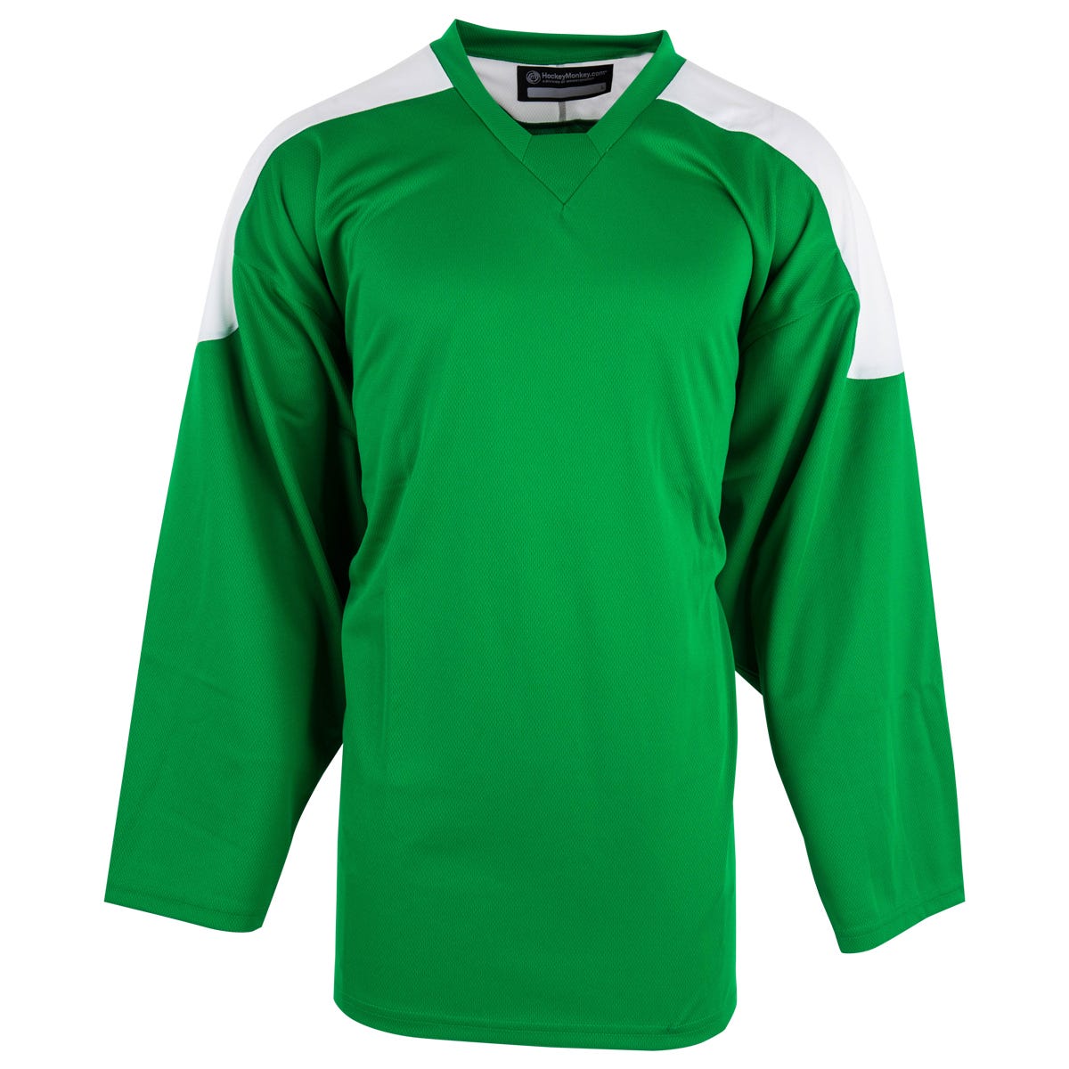 Monkeysports Two Tone Youth Practice Hockey Jersey in Kelly Green/White Size Large/X-Large