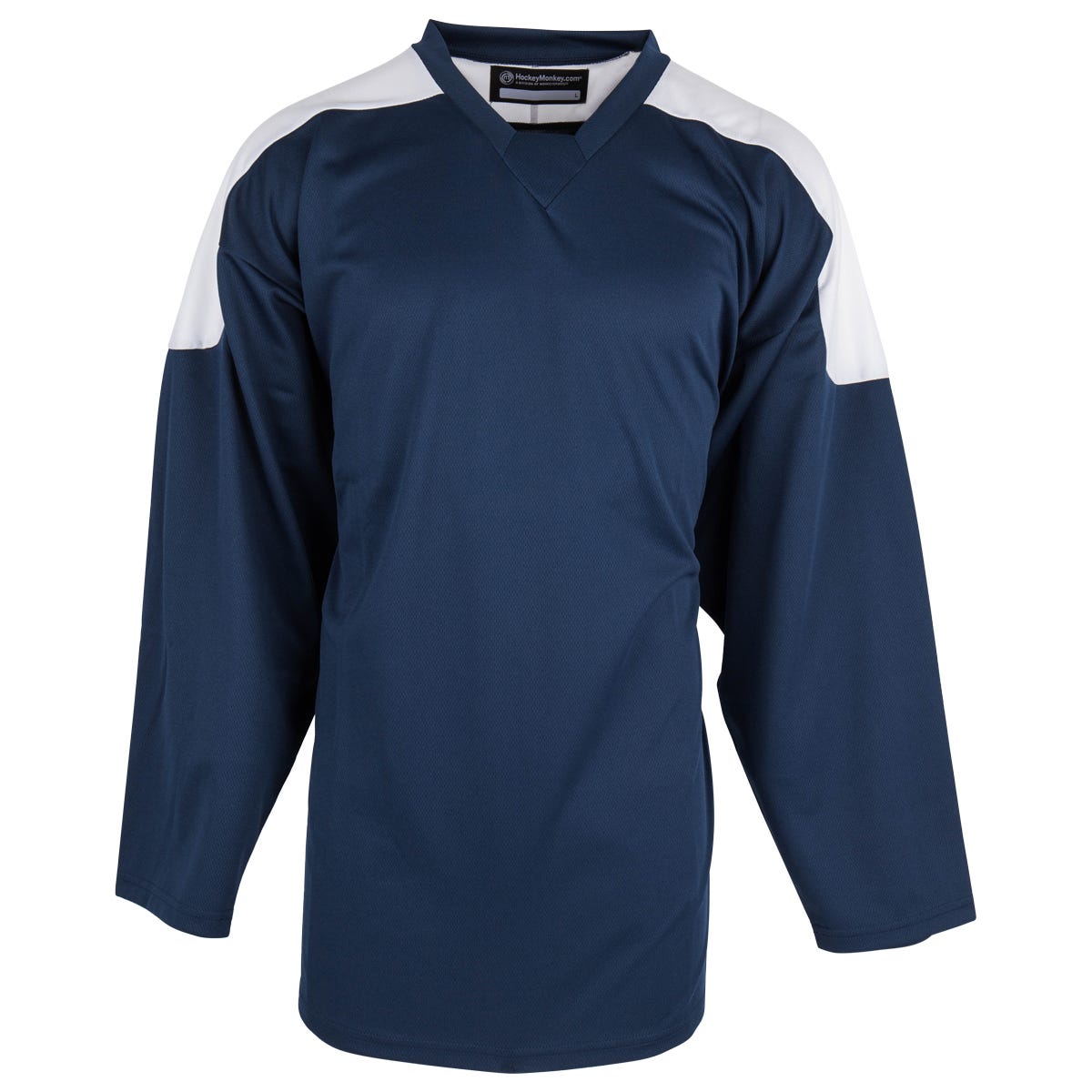 Monkeysports Two Tone Youth Practice Hockey Jersey in Navy/White Size Large/X-Large