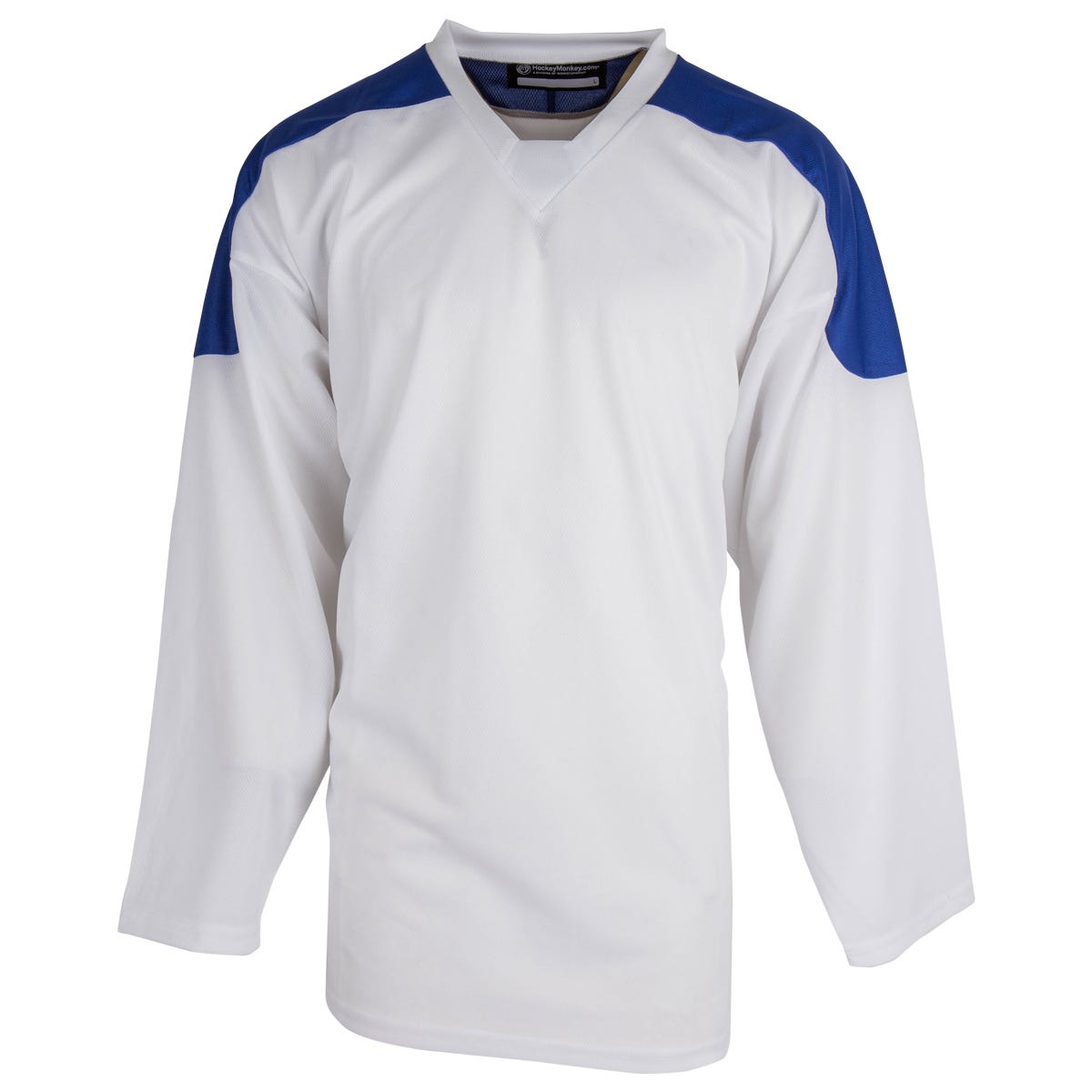 Monkeysports Two Tone Youth Practice Hockey Jersey in Royal White Size Large/X-Large