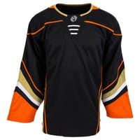 Monkeysports Anaheim Ducks Uncrested Junior Hockey Jersey in Black/Orange Size Large/X-Large