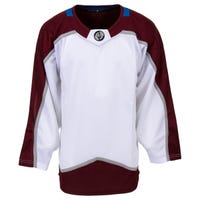 Monkeysports Colorado Avalanche Uncrested Adult Hockey Jersey in White Size Goal Cut (Intermediate)