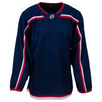 Monkeysports Columbus Blue Jackets Uncrested Junior Hockey Jersey in Navy Size Goal Cut (Junior)