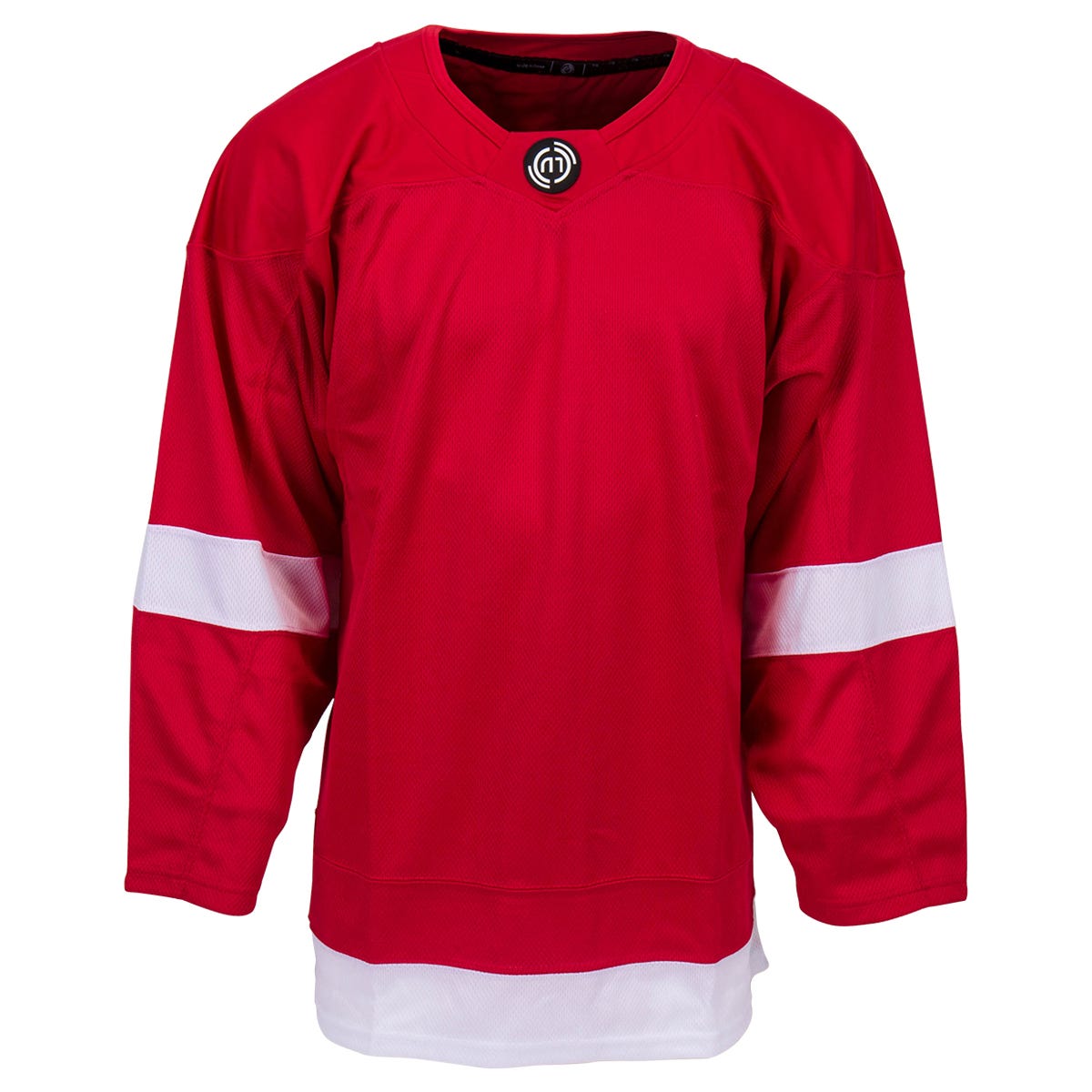 Monkeysports Detroit Wings Uncrested Adult Hockey Jersey in Red Size Goal Cut (Intermediate)