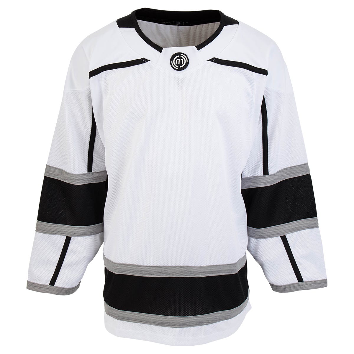 Monkeysports Los Angeles Kings Uncrested Junior Hockey Jersey in White Size Goal Cut (Junior)