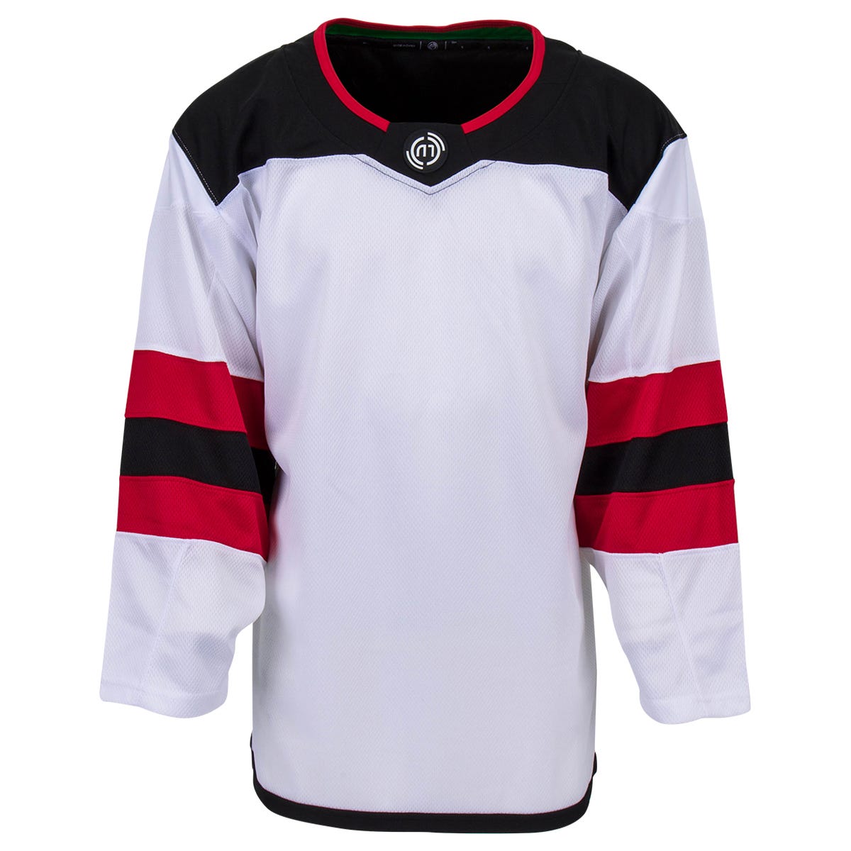 Monkeysports New Jersey Devils Uncrested Junior Hockey Jersey in White Size Large/X-Large