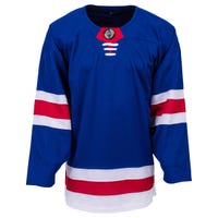 Monkeysports New York Rangers Uncrested Junior Hockey Jersey in Royal Size Goal Cut (Junior)