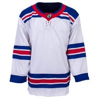 Monkeysports New York Rangers Uncrested Adult Hockey Jersey in White Size Small