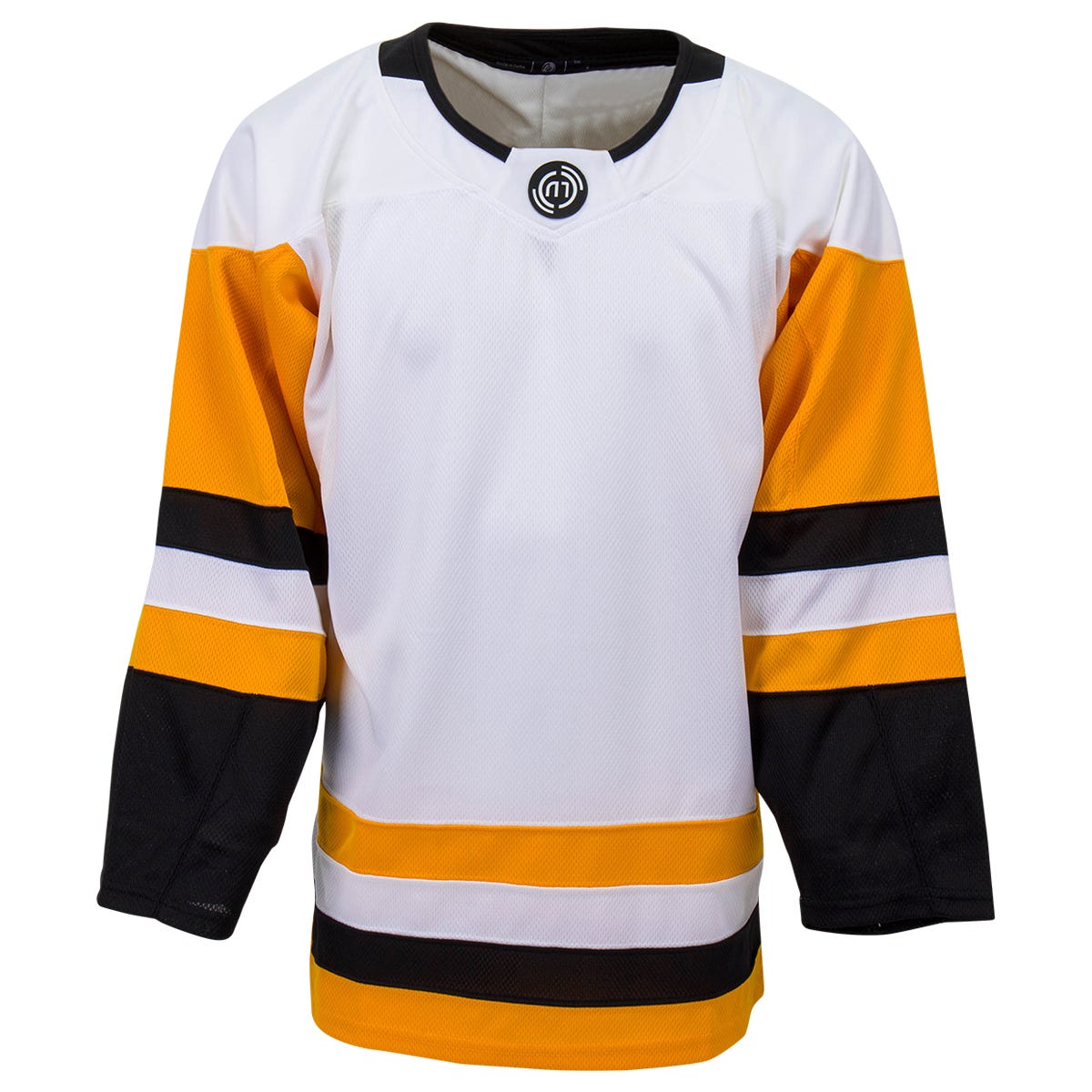 Monkeysports Pittsburgh Penguins Uncrested Adult Hockey Jersey in White Size Goal Cut (Senior)