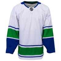 Monkeysports Vancouver Canucks Uncrested Junior Hockey Jersey in White Size Small/Medium
