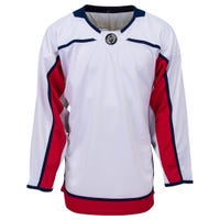 Monkeysports Washington Capitals Uncrested Adult Hockey Jersey in White Size Goal Cut (Senior)