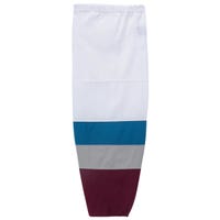 "Monkeysports Colorado Avalanche Mesh Hockey Socks in White Size Intermediate"