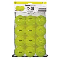 Franklin X-40 Outdoor Pickleballs - 12 Pack in Yellow
