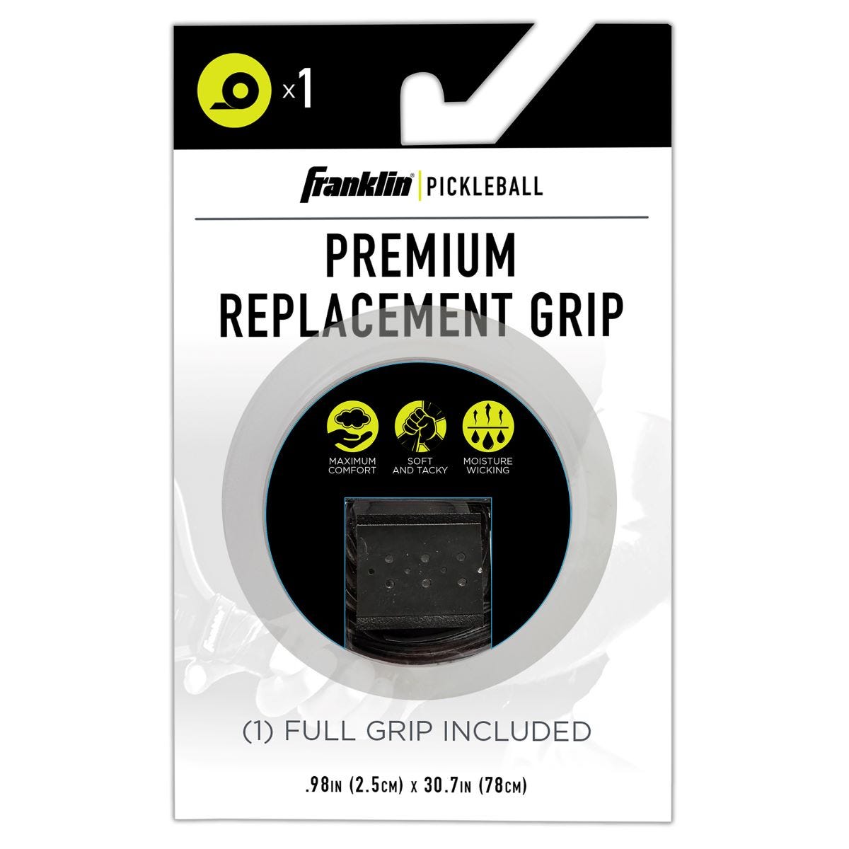 Franklin Premium Pickleball Replacement Grip in Black