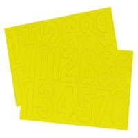 A&R Helmet Number Decals in Yellow