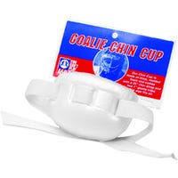 A&R Goalie Mask Replacement Chin Cup w/Straps in White