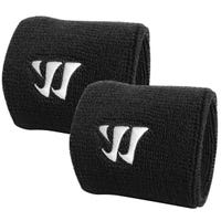 Warrior Terry Cloth Wrist Bands - Pair in Black Size 3in