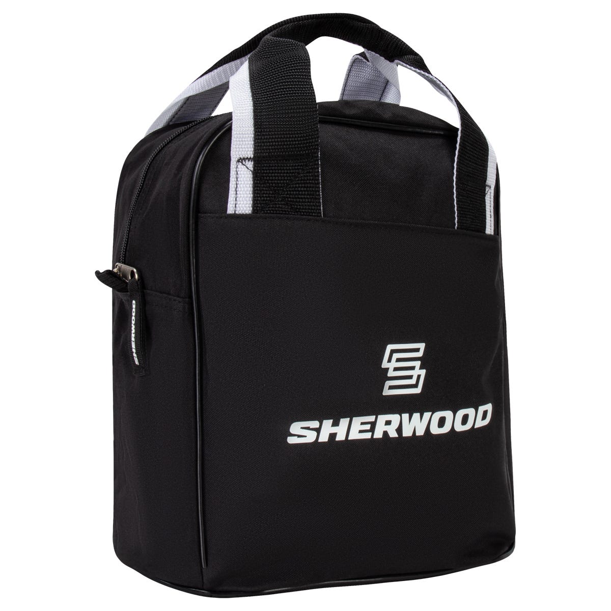 Sherwood Hockey Puck Bag 2.0 in Black/White