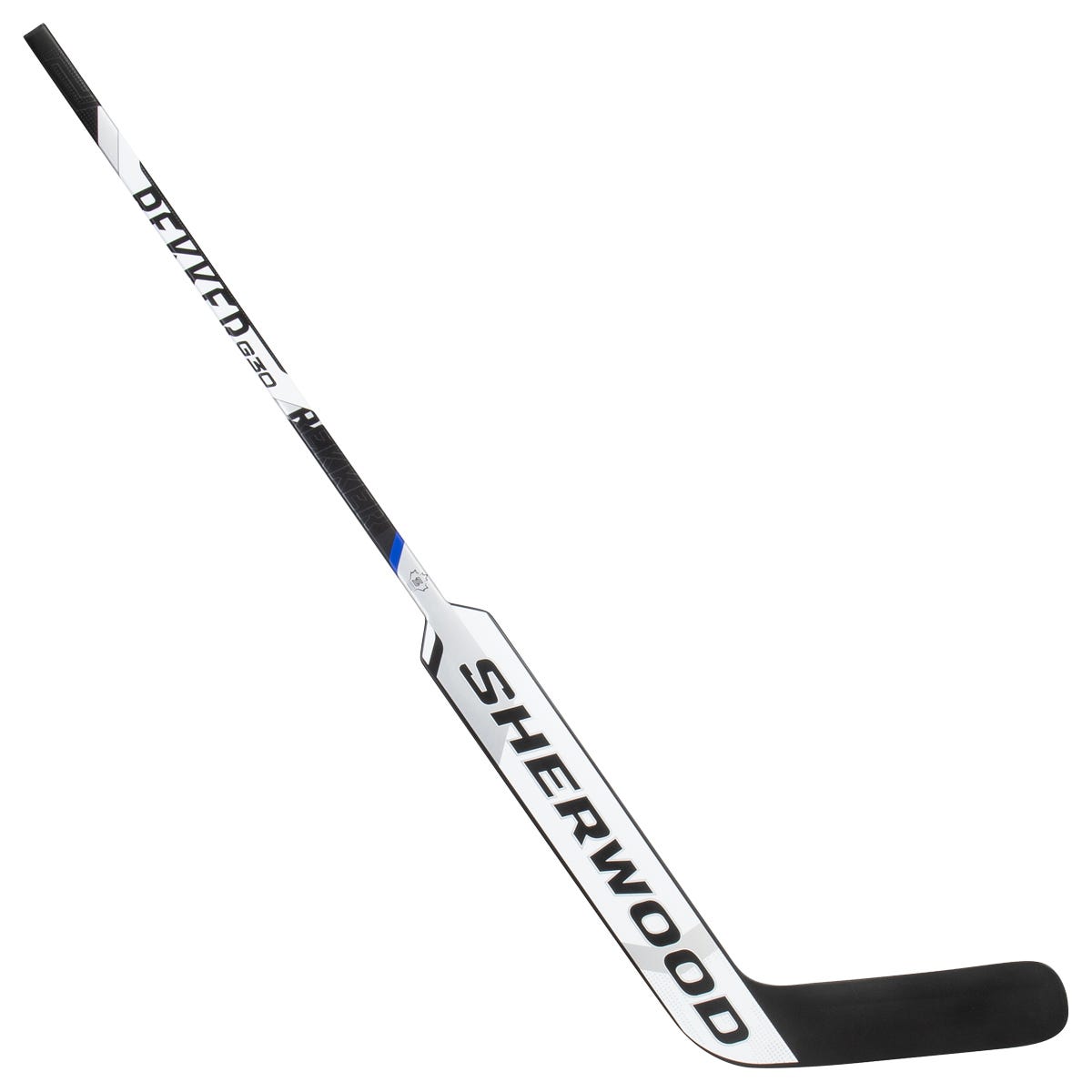 Sherwood Rekker G30 Youth Goalie Stick in Black/White Size 19in