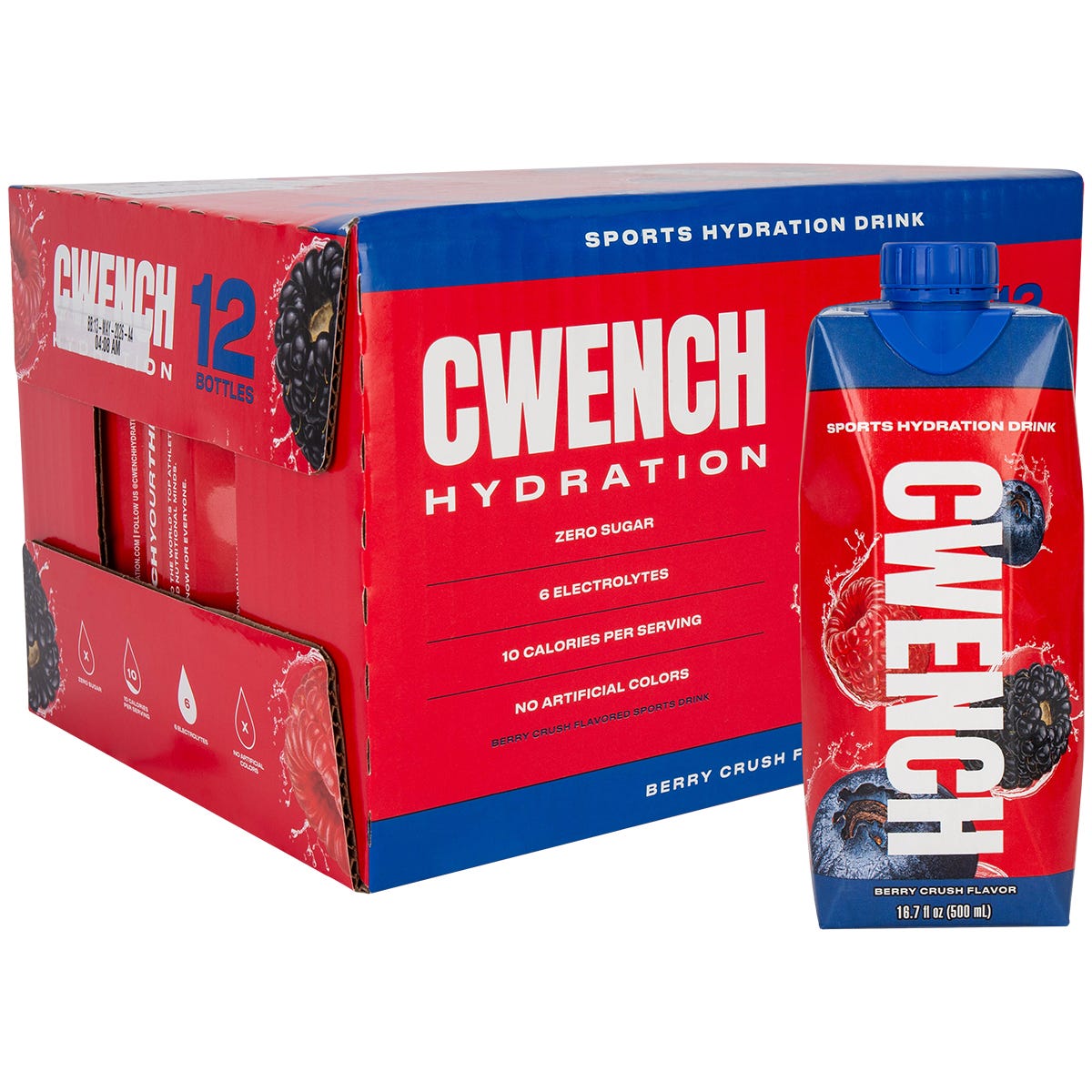 Cwench Hydration Drink - Berry Crush (12pk)
