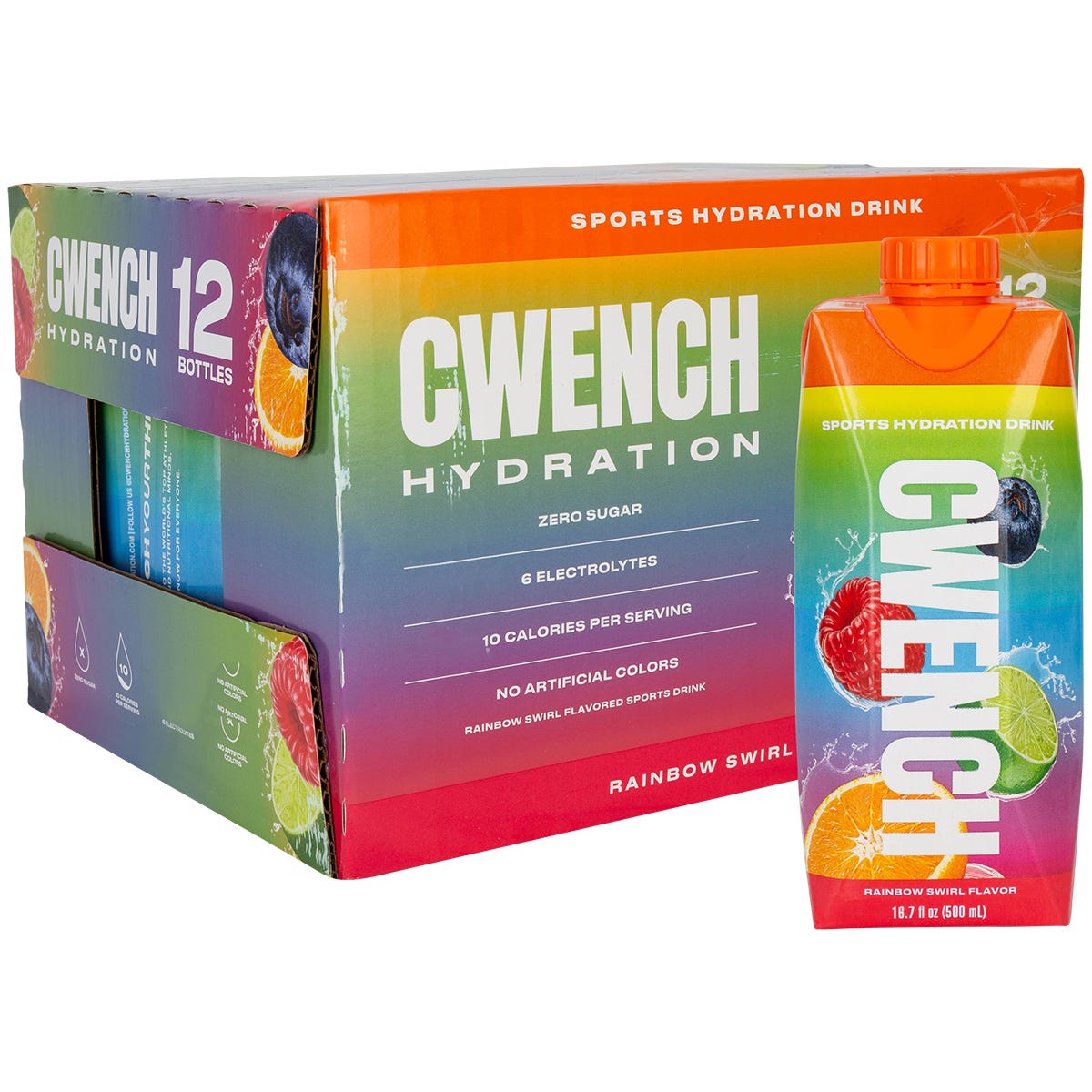 Cwench Hydration Drink - Rainbow Swirl (12pk)